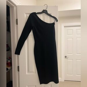 Diane von Furstenberg Long Sleeve One-Shoulder dress